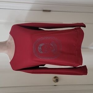 Lil Fishy Size S Burgundy Ruth Bader Ginsburg Sweatshirt, Gently Used Condition